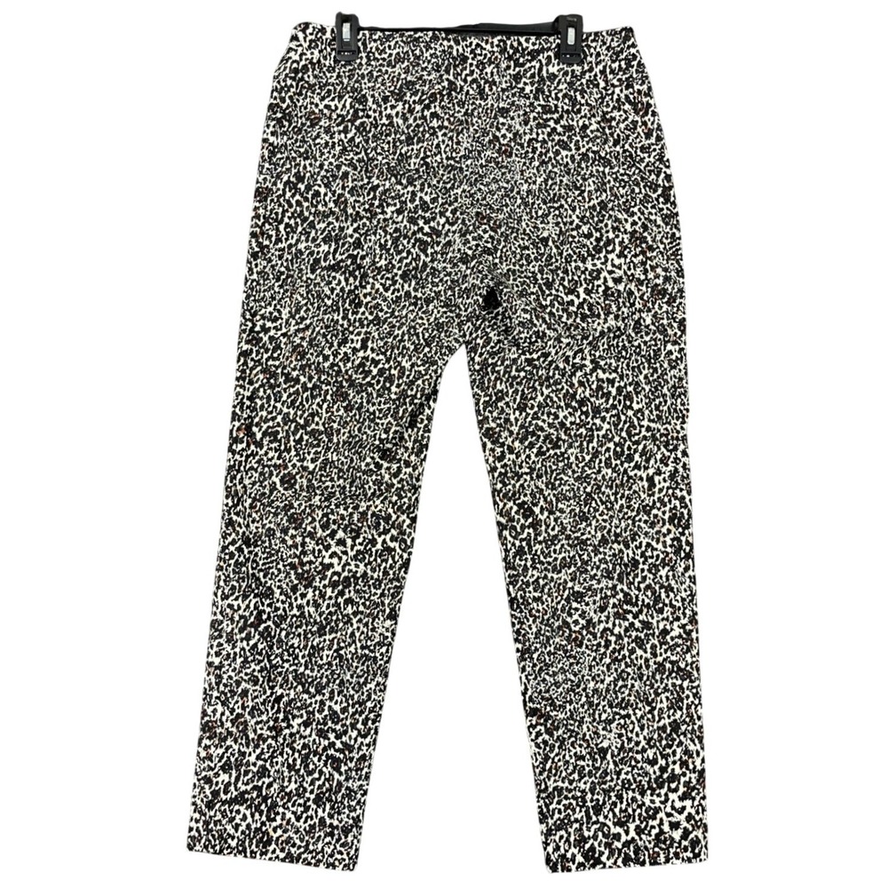 Zac & Rachel Animal Print Pants Womens 14 Office Indie Sleaze Mob Wife Chic